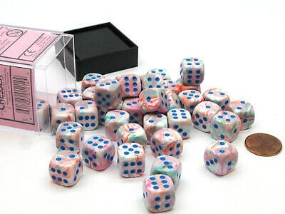 CHX27944 POP ART/BLUE 36D6 12MM DICE image 0
